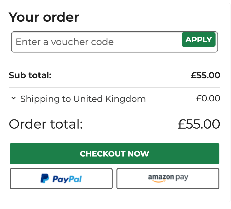 enter a voucher code on your order
