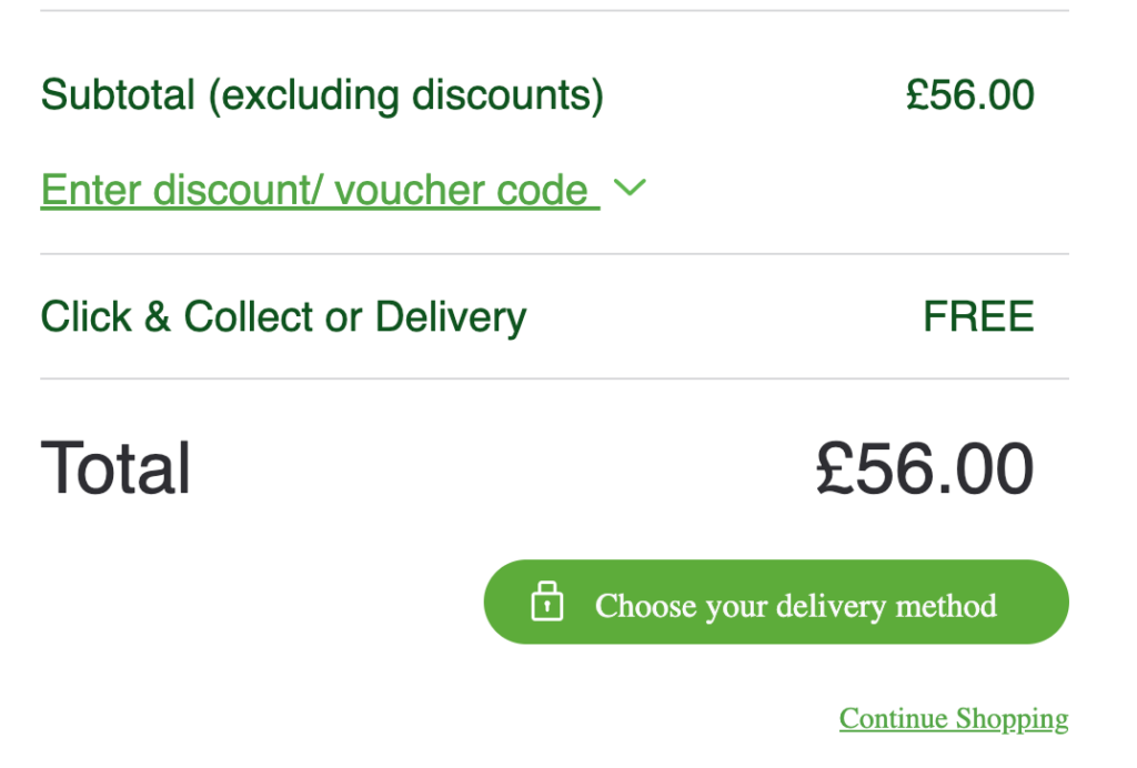 save money when you enter a voucher code on your order.
