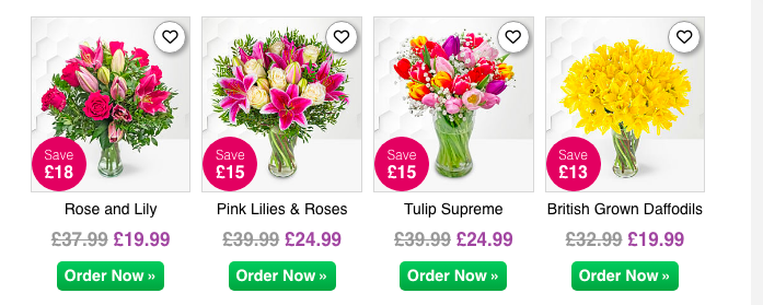 Get the best deals at Prestige Flowers.