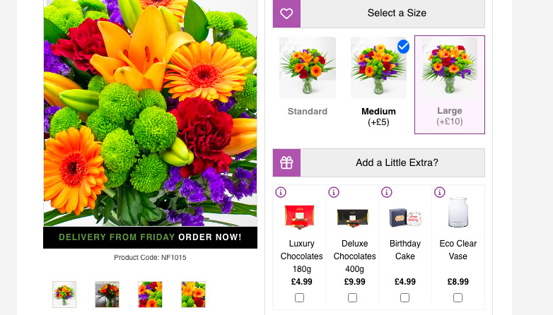 shop for fresh flowers and get next day delivery.
