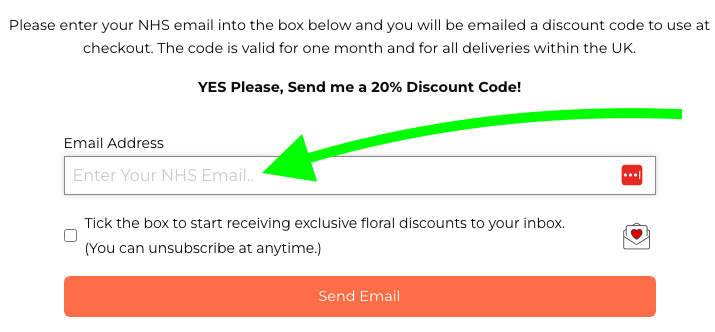 get the NHS discount by entering your email in this box.